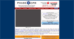 Desktop Screenshot of phase1cpr.com