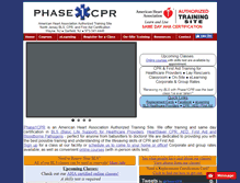 Tablet Screenshot of phase1cpr.com
